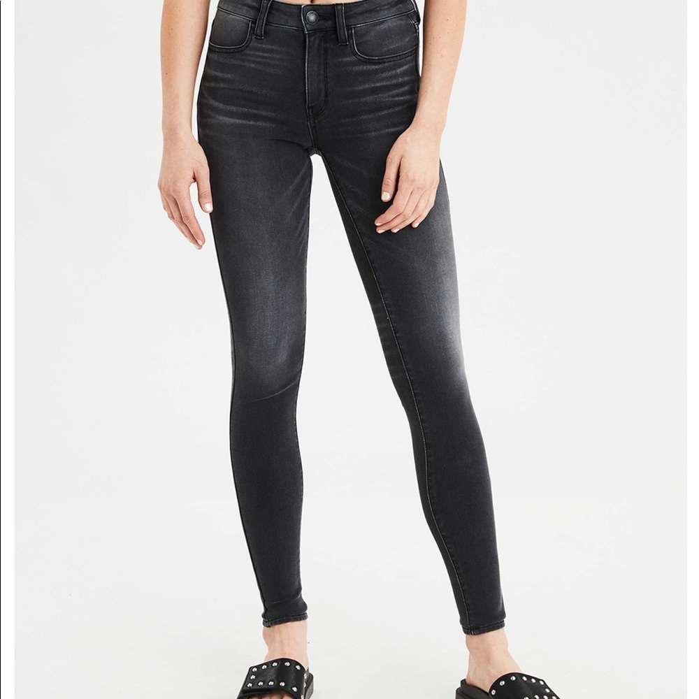 Dark washed American eagle jeans